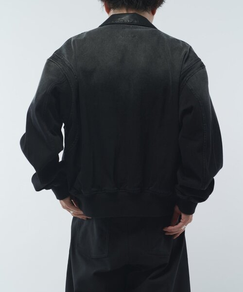 【新品・タグあり】Lui’s レザーカラーデニムボンバージャケット レザーカラーデニムボンバージャケット（デニムジャケット