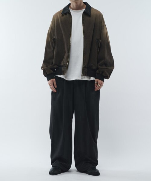 【新品・タグあり】Lui’s レザーカラーデニムボンバージャケット レザーカラーデニムボンバージャケット（デニムジャケット）｜Lui's