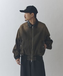 Lui's | レザーカラーデニムボンバージャケット(デニムジャケット)