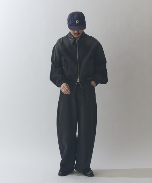 Lui's（ルイス）の「レザーカラーデニムボンバージャケット（デニムジャケット・メンズ・ブラウン/ブラック・M/S）」の21枚目の写真