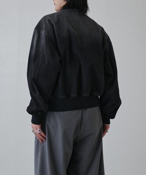 Lui's（ルイス）の「レザーカラーデニムボンバージャケット（デニムジャケット・メンズ・ブラウン/ブラック・M/S）」の10枚目の写真