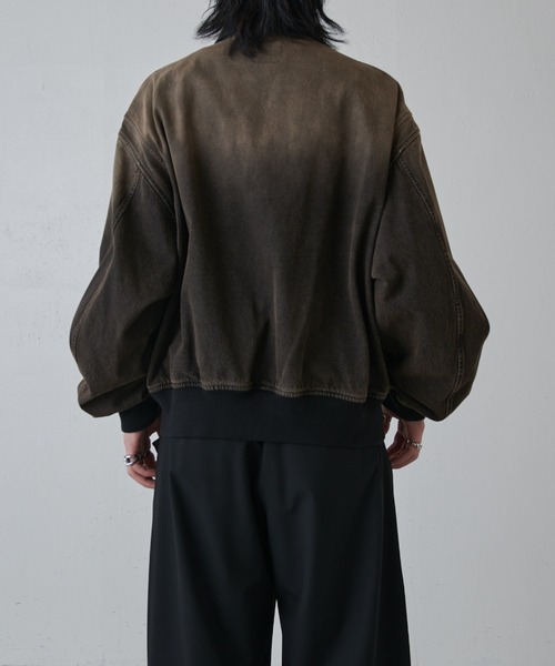 Lui's（ルイス）の「レザーカラーデニムボンバージャケット（デニムジャケット・メンズ・ブラウン/ブラック・M/S）」の16枚目の写真