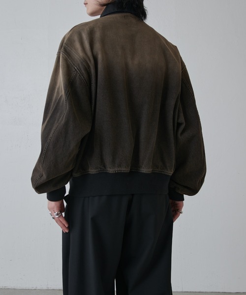 Lui's（ルイス）の「レザーカラーデニムボンバージャケット（デニムジャケット・メンズ・ブラウン/ブラック・M/S）」の17枚目の写真