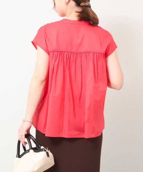 MICO COULIER（ミコクリエ）の「60ボイルローンブラウス（シャツ/ブラウス・レディース・ブラック/レッド/オフホワイト・38）」の5枚目の写真