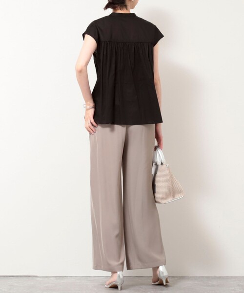 MICO COULIER（ミコクリエ）の「60ボイルローンブラウス（シャツ/ブラウス・レディース・ブラック/レッド/オフホワイト・38）」の22枚目の写真