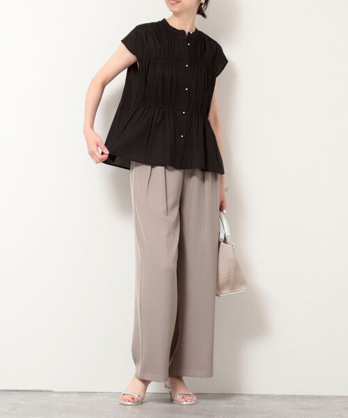 MICO COULIER（ミコクリエ）の「60ボイルローンブラウス（シャツ/ブラウス・レディース・ブラック/レッド/オフホワイト・38）」の20枚目の写真