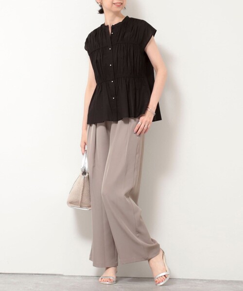 MICO COULIER（ミコクリエ）の「60ボイルローンブラウス（シャツ/ブラウス・レディース・ブラック/レッド/オフホワイト・38）」の18枚目の写真