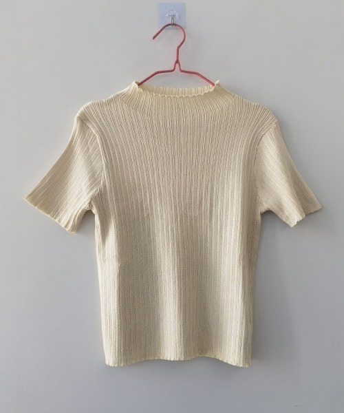 Miniministore(ミニミニストア)の「ニットトップス レディース 韓国風 無地(ニット/セーター・レディース・ホワイト/グリーン/ベージュ/ブラック・FREE)」の10枚目の写真