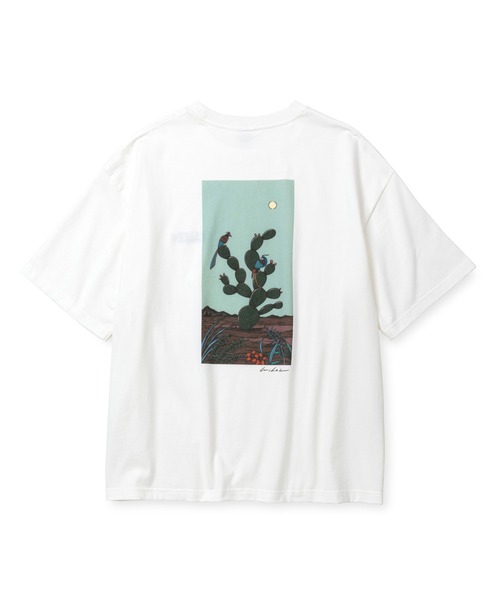 CALEE（キャリー）の「× MIHO MURAKAMI DROP SHOULDER PRINT TEE（Tシャツ/カットソー・メンズ・ホワイト系その他/ホワイト系その他2/ホワイト系その他3・X-LARGE/LARGE/MEDIUM/SMALL）」の2枚目の写真