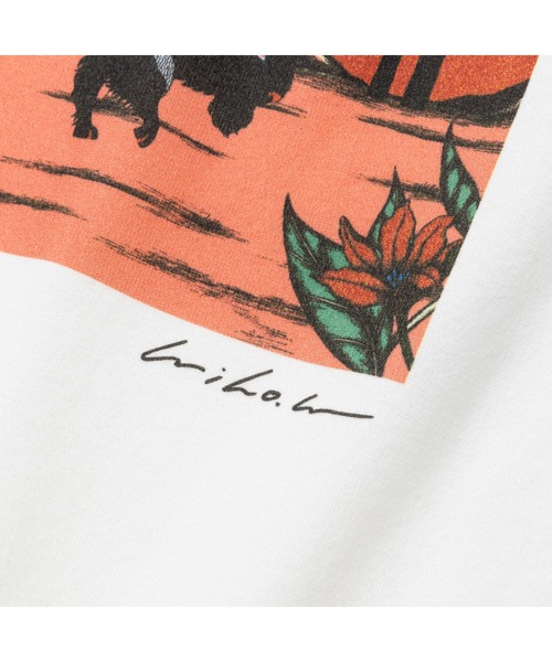 MIHO MURAKAMI DROP SHOULDER PRINT TEE