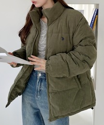 ダウンジャケット/コート（グリーン・カーキ/緑色系・コーデュロイ