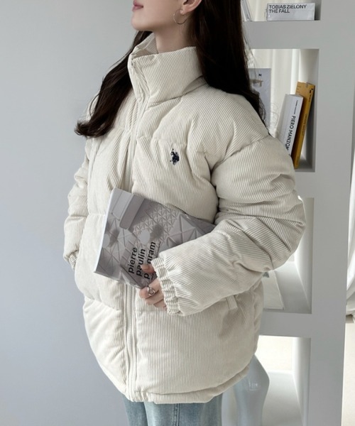 U.S. POLO ASSN.(ユーエスポロアッスン)の「U.S. POLO ASSN コーデュロイ 中綿 ジャケット(ダウンジャケット/コート・レディース・ブラック/カーキ/オフホワイト/ブラウン・M/S)」の20枚目の写真
