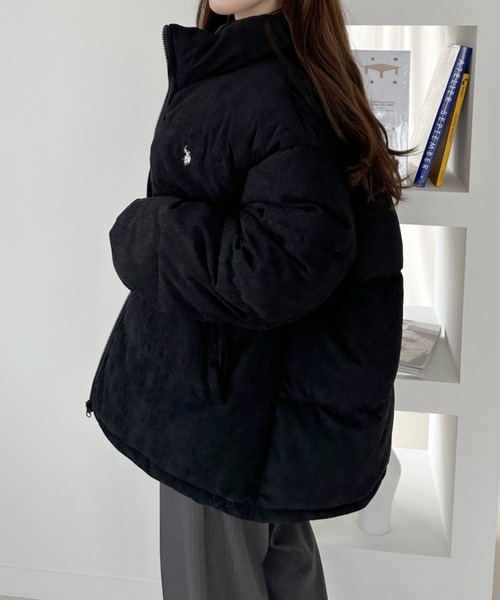 U.S. POLO ASSN.(ユーエスポロアッスン)の「U.S. POLO ASSN コーデュロイ 中綿 ジャケット(ダウンジャケット/コート・レディース・ブラック/カーキ/オフホワイト/ブラウン・M/S)」の16枚目の写真