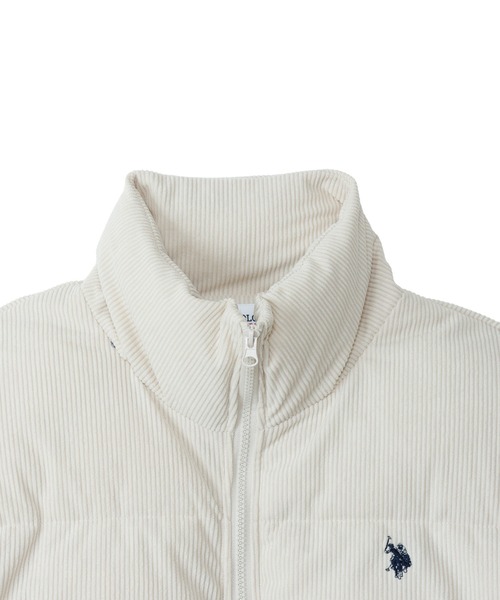 U.S. POLO ASSN.(ユーエスポロアッスン)の「U.S. POLO ASSN コーデュロイ 中綿 ジャケット(ダウンジャケット/コート・レディース・ブラック/カーキ/オフホワイト/ブラウン・M/S)」の10枚目の写真