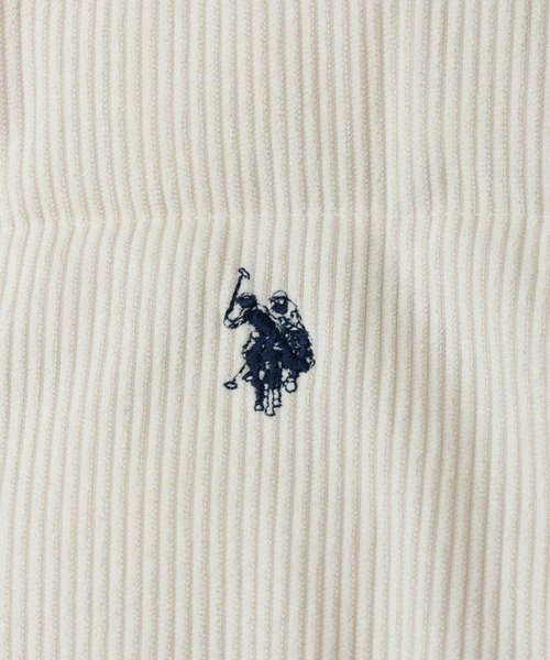 U.S. POLO ASSN.(ユーエスポロアッスン)の「U.S. POLO ASSN コーデュロイ 中綿 ジャケット(ダウンジャケット/コート・レディース・ブラック/カーキ/オフホワイト/ブラウン・M/S)」の13枚目の写真
