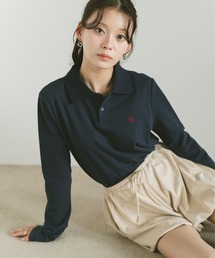 VANNIE U | ロングスリーブオーバルロゴポロシャツ(ポロシャツ)