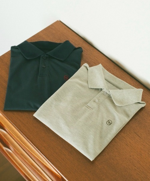 VANNIE U(ヴァニーユー)の「ロングスリーブオーバルロゴポロシャツ(ポロシャツ・レディース・グレー/ネイビー・FREE)」の4枚目の写真