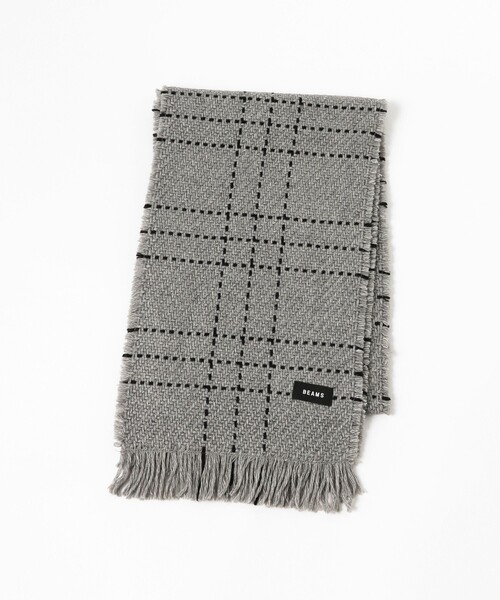 BEAMS（ビームス）の「ステッチ マフラー（マフラー・メンズ・グレー/ブラック・ONE SIZE）」の4枚目の写真