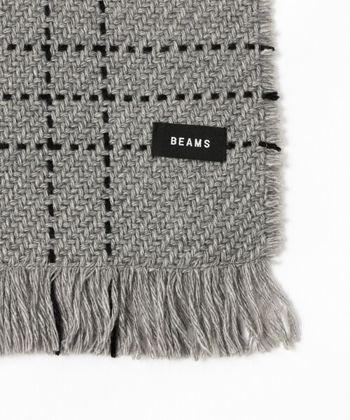 BEAMS（ビームス）の「ステッチ マフラー（マフラー・メンズ・グレー/ブラック・ONE SIZE）」の5枚目の写真