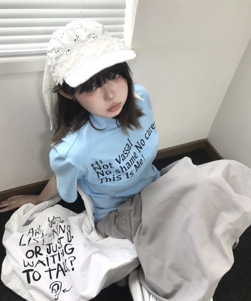 VIBGYOR(ヴィブジョー)の「【LAMPOON】うさ耳レースキャップ(キャップ・レディース・ホワイト・FREE)」の8枚目の写真