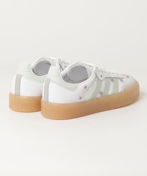 adidas（アディダス）の「SAMBAE W サンバ スニーカー / アディダスオリジナルス adidas Originals（スニーカー・レディース・ホワイト/ホワイト×グリーン・25.5cm/24.5cm/23.5cm/22.5cm/26.0cm/25.0cm/24.0cm/23.0cm/27.5cm/26.5cm/22.0cm/28.0cm/27.0cm）」の10枚目の写真