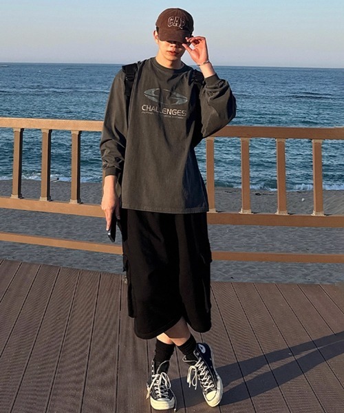NOWLE(ノウル)の「【NOWLE】クロップド スウェット カーゴ ショーツ パンツ(スウェットパンツ・メンズ・グレー/ブラック・MEDIUM/LARGE/X-LARGE)」の19枚目の写真