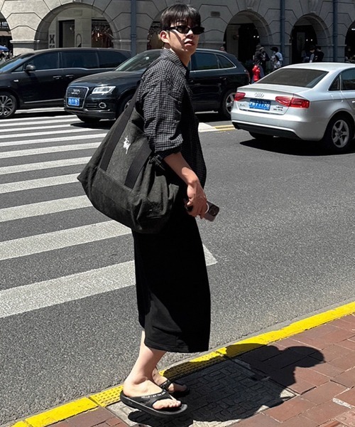 NOWLE(ノウル)の「【NOWLE】クロップド スウェット カーゴ ショーツ パンツ(スウェットパンツ・メンズ・グレー/ブラック・MEDIUM/LARGE/X-LARGE)」の22枚目の写真