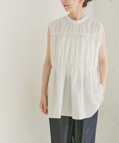 ITEMS URBANRESEARCH（アイテムズ アーバンリサーチ）の「バックリボンティアードブラウス（シャツ/ブラウス・レディース・ラベンダー/ホワイト/ブラック・FREE）」の4枚目の写真