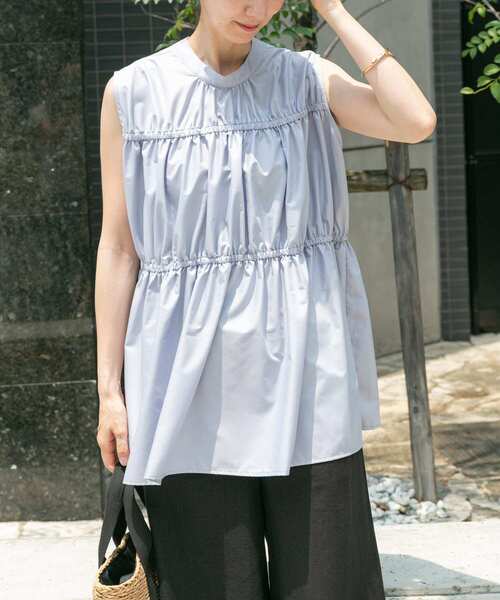 ITEMS URBANRESEARCH（アイテムズ アーバンリサーチ）の「バックリボンティアードブラウス（シャツ/ブラウス・レディース・ラベンダー/ホワイト/ブラック・FREE）」の15枚目の写真