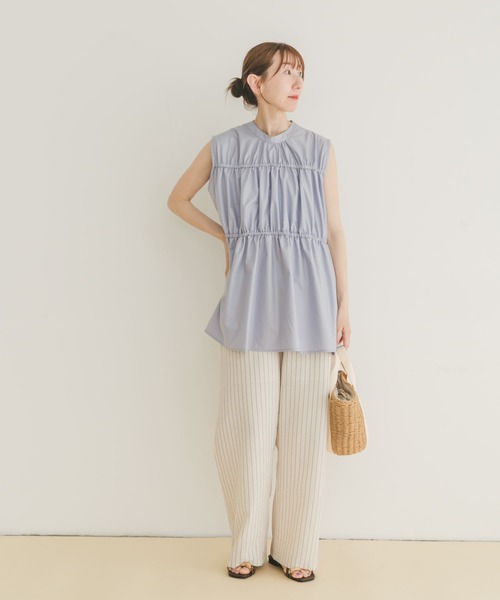 ITEMS URBANRESEARCH（アイテムズ アーバンリサーチ）の「バックリボンティアードブラウス（シャツ/ブラウス・レディース・ラベンダー/ホワイト/ブラック・FREE）」の21枚目の写真