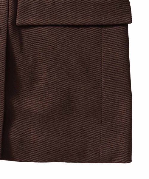 DRESSLAVE(ドレスレイブ)の「B7 / soft kersey big jacket(ソフトカルゼビッグジャケット)(テーラードジャケット・レディース・ブラウン/ブラック・38)」の5枚目の写真