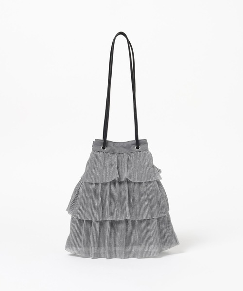 LEPSIM(レプシィム)の「アソートフリルバッグ 579049(ショルダーバッグ・レディース・シルバー/ブラック/ブラック系その他・ONE SIZE)」の7枚目の写真