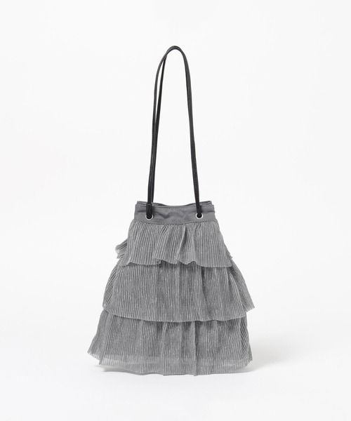 LEPSIM(レプシィム)の「アソートフリルバッグ 579049(ショルダーバッグ・レディース・シルバー/ブラック/ブラック系その他・ONE SIZE)」の9枚目の写真