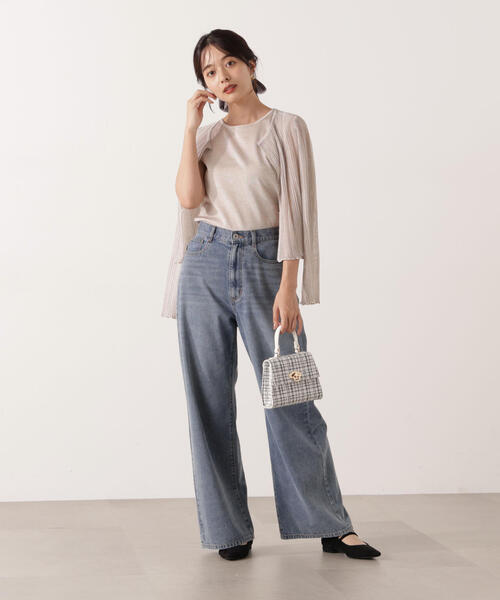 PROPORTION BODY DRESSING（プロポーションボディドレッシング）の「シアーリブニットアンサンブル / 1215270704（アンサンブル・レディース・ホワイト/グレー/ベージュ・FREE）」の14枚目の写真