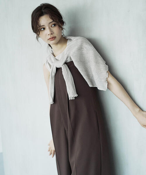 PROPORTION BODY DRESSING（プロポーションボディドレッシング）の「シアーリブニットアンサンブル / 1215270704（アンサンブル・レディース・ホワイト/グレー/ベージュ・FREE）」の19枚目の写真