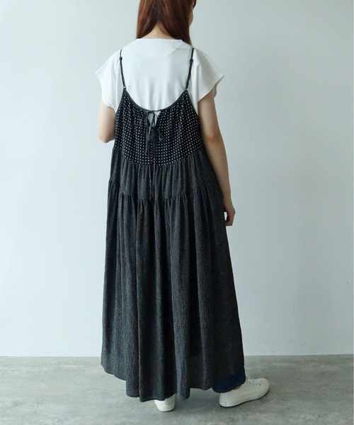 dot print jumper スカート（ジャンパースカート）｜yuni（ユニ