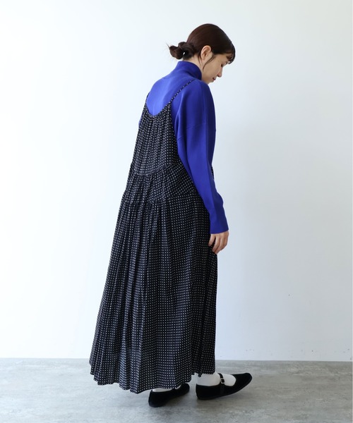 yuni(ユニ )の「dot print jumper スカート(ジャンパースカート・レディース・ブラック系その他4・FREE)」の13枚目の写真