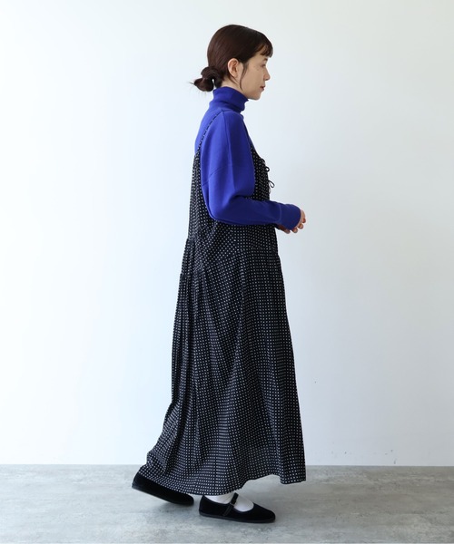 yuni(ユニ )の「dot print jumper スカート(ジャンパースカート・レディース・ブラック系その他4・FREE)」の15枚目の写真