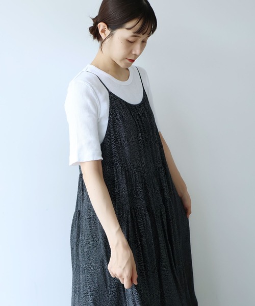 yuni(ユニ )の「dot print jumper スカート(ジャンパースカート・レディース・ブラック系その他4・FREE)」の14枚目の写真