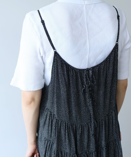 yuni(ユニ )の「dot print jumper スカート(ジャンパースカート・レディース・ブラック系その他4・FREE)」の4枚目の写真