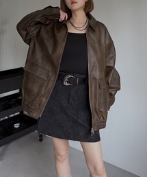 PAGEBOY ブラウンレザー ジャケット 【美品】 PAGEBOY｜ページボーイのジャケット/アウター（ブラウン/茶色系