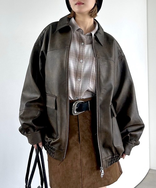 セール】WZIPヴィンテージレザーブルゾン【スエードorレザー2タイプ