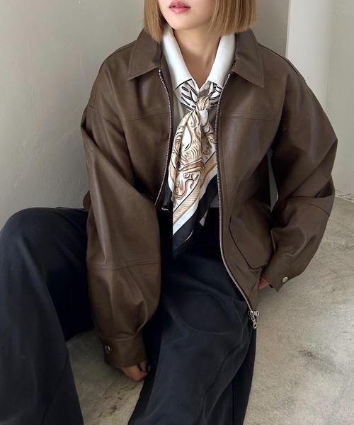 セール】WZIPヴィンテージレザーブルゾン【スエードorレザー2タイプ