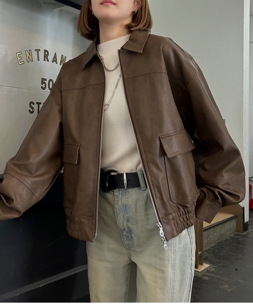 セール】WZIPヴィンテージレザーブルゾン【スエードorレザー2タイプ