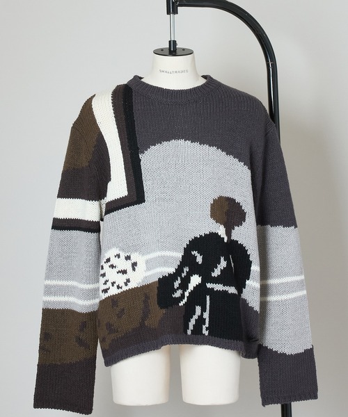 SHINYAKOZUKA(シンヤコヅカ)の「HAMMERSHOI PIC.3(ニット/セーター・メンズ・グレー系その他・MEDIUM)」の1枚目の写真