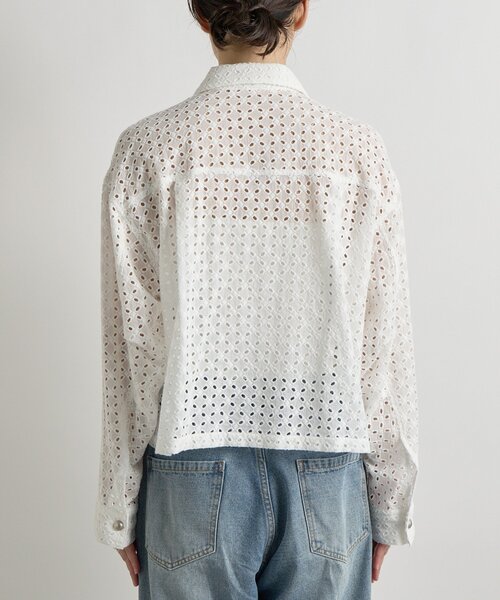 RIVE DROITE（リヴドロワ）の「【着映え◎】レースワークジャケット（その他アウター・レディース・ブラック/オフホワイト・FREE）」の9枚目の写真