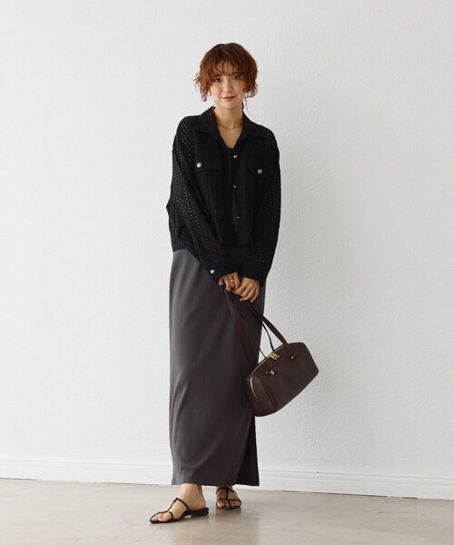 RIVE DROITE（リヴドロワ）の「【着映え◎】レースワークジャケット（その他アウター・レディース・ブラック/オフホワイト・FREE）」の21枚目の写真