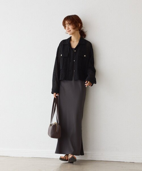 RIVE DROITE（リヴドロワ）の「【着映え◎】レースワークジャケット（その他アウター・レディース・ブラック/オフホワイト・FREE）」の20枚目の写真