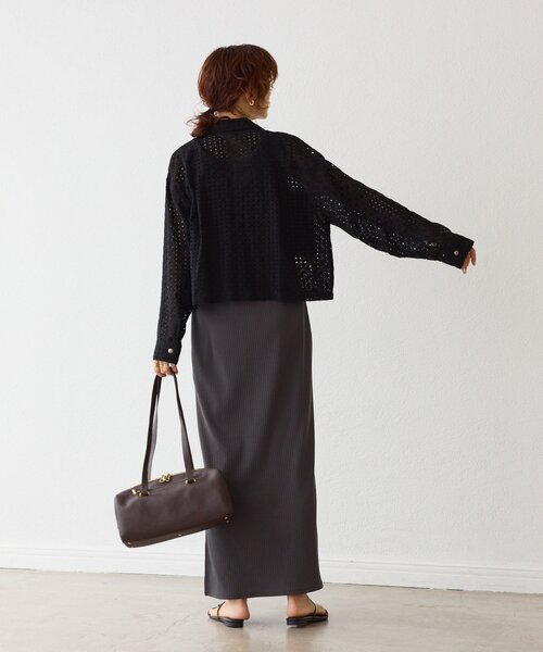 RIVE DROITE（リヴドロワ）の「【着映え◎】レースワークジャケット（その他アウター・レディース・ブラック/オフホワイト・FREE）」の18枚目の写真