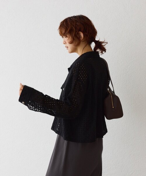 RIVE DROITE（リヴドロワ）の「【着映え◎】レースワークジャケット（その他アウター・レディース・ブラック/オフホワイト・FREE）」の16枚目の写真